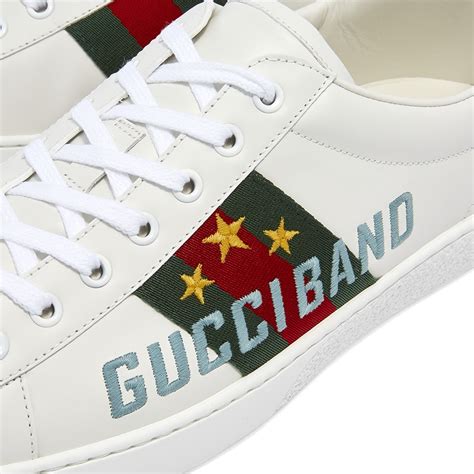 new ace gucci ghost white|farfetch Gucci ace shoes.